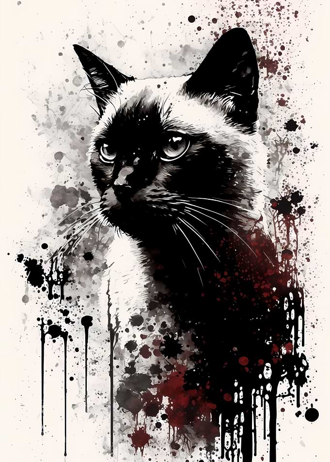 Burmese Cat Portrait
