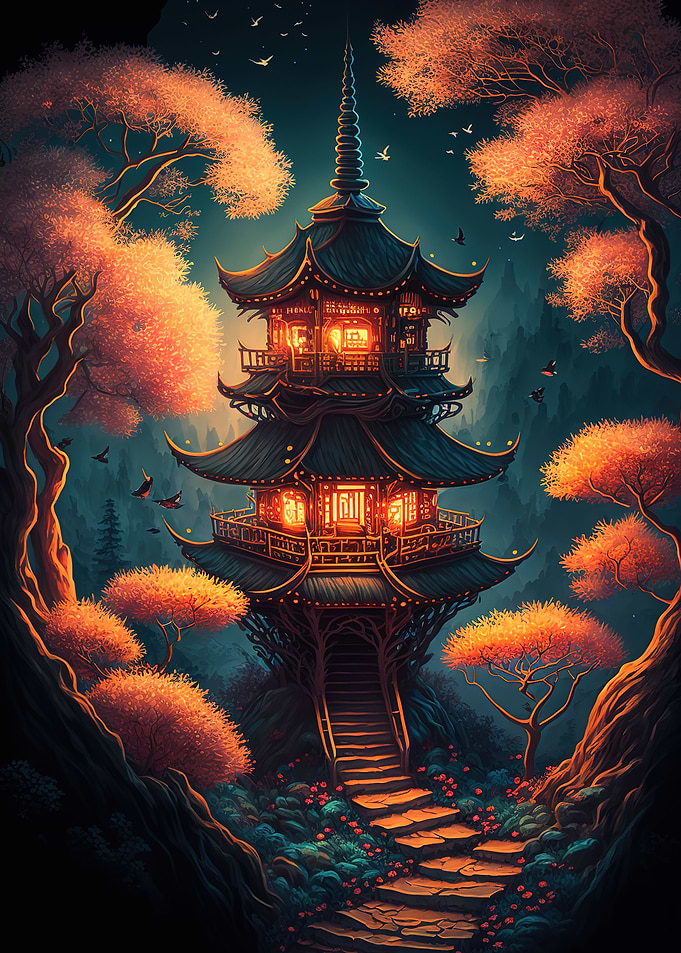 Night Japan House