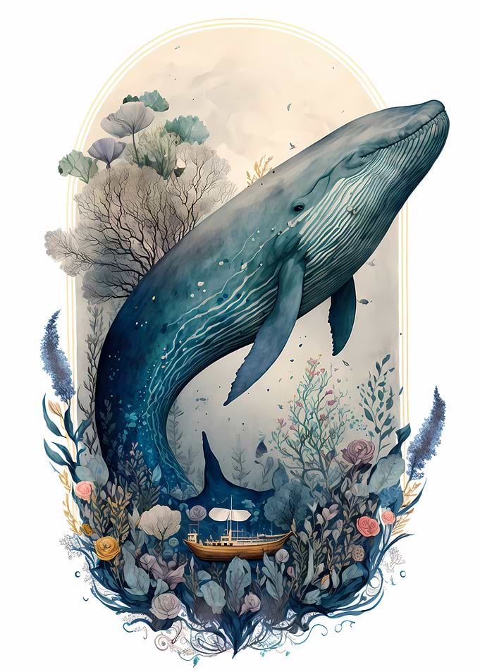 Whale Enchanted forest