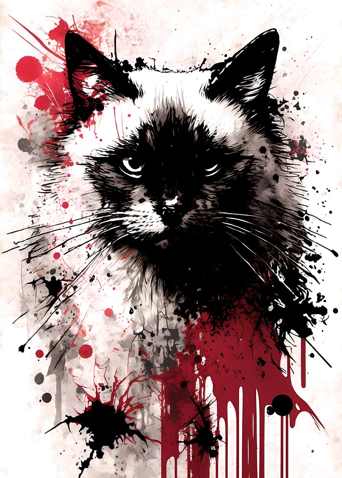 Birman Cat Portrait