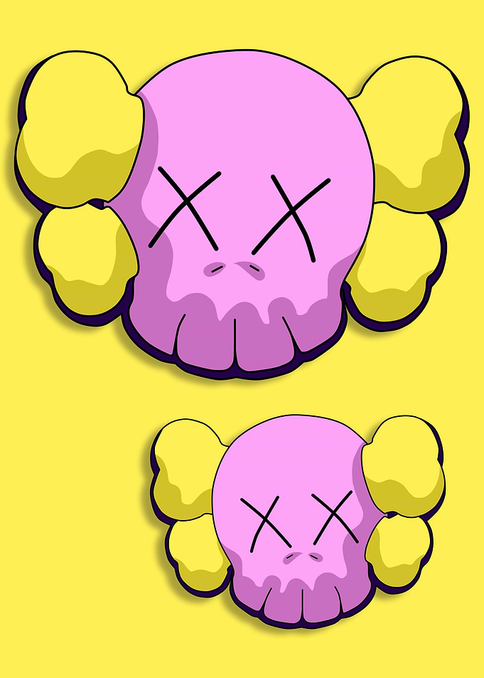 yellow kaws