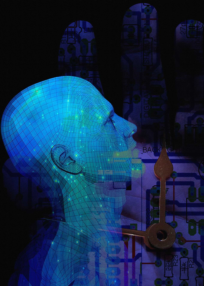 Machine Mind Concept