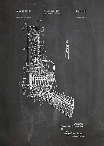 automatic pistol patent