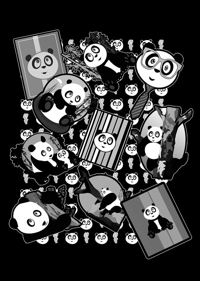 Panda Mix Black