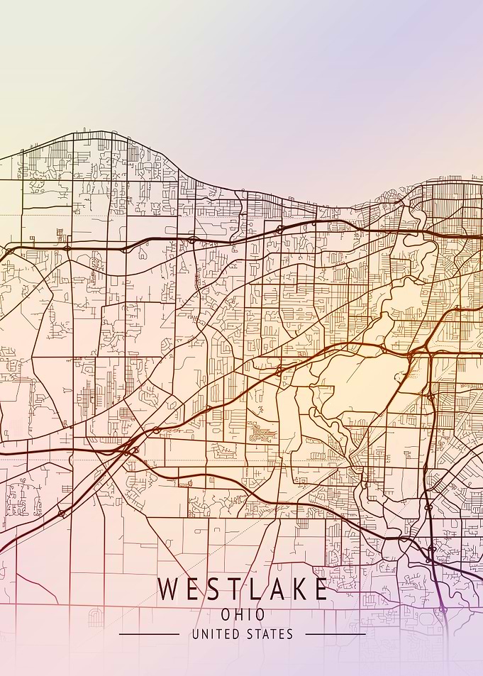 Westlake USA City Map
