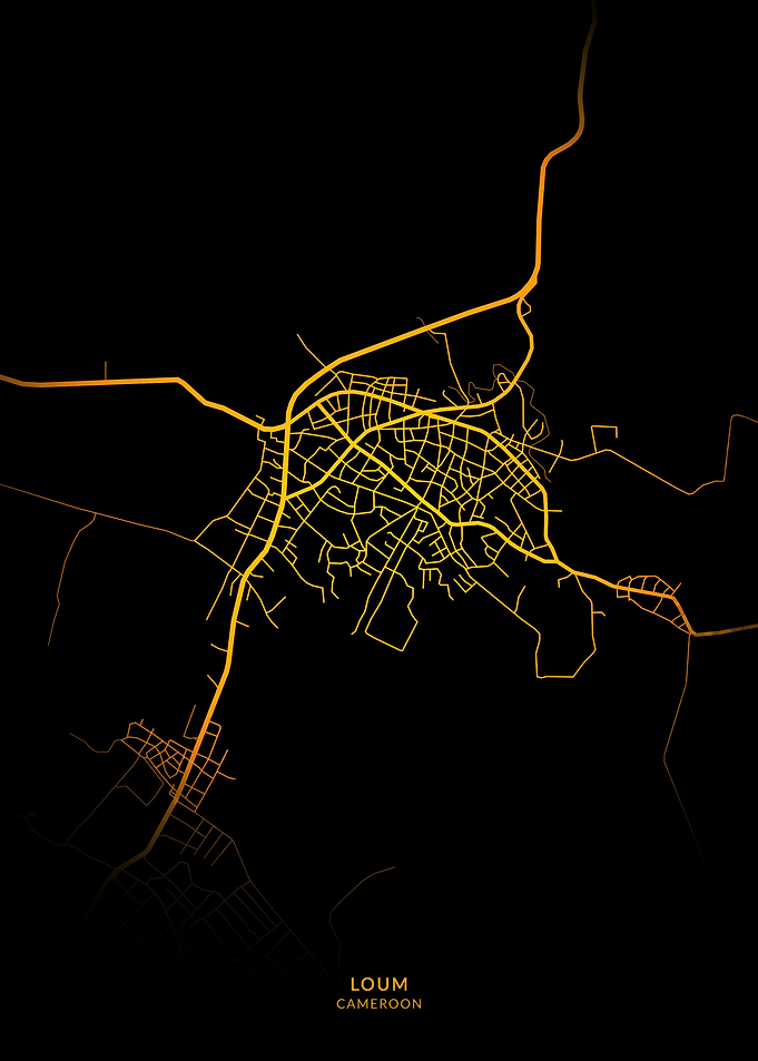 Loum City Map Gold