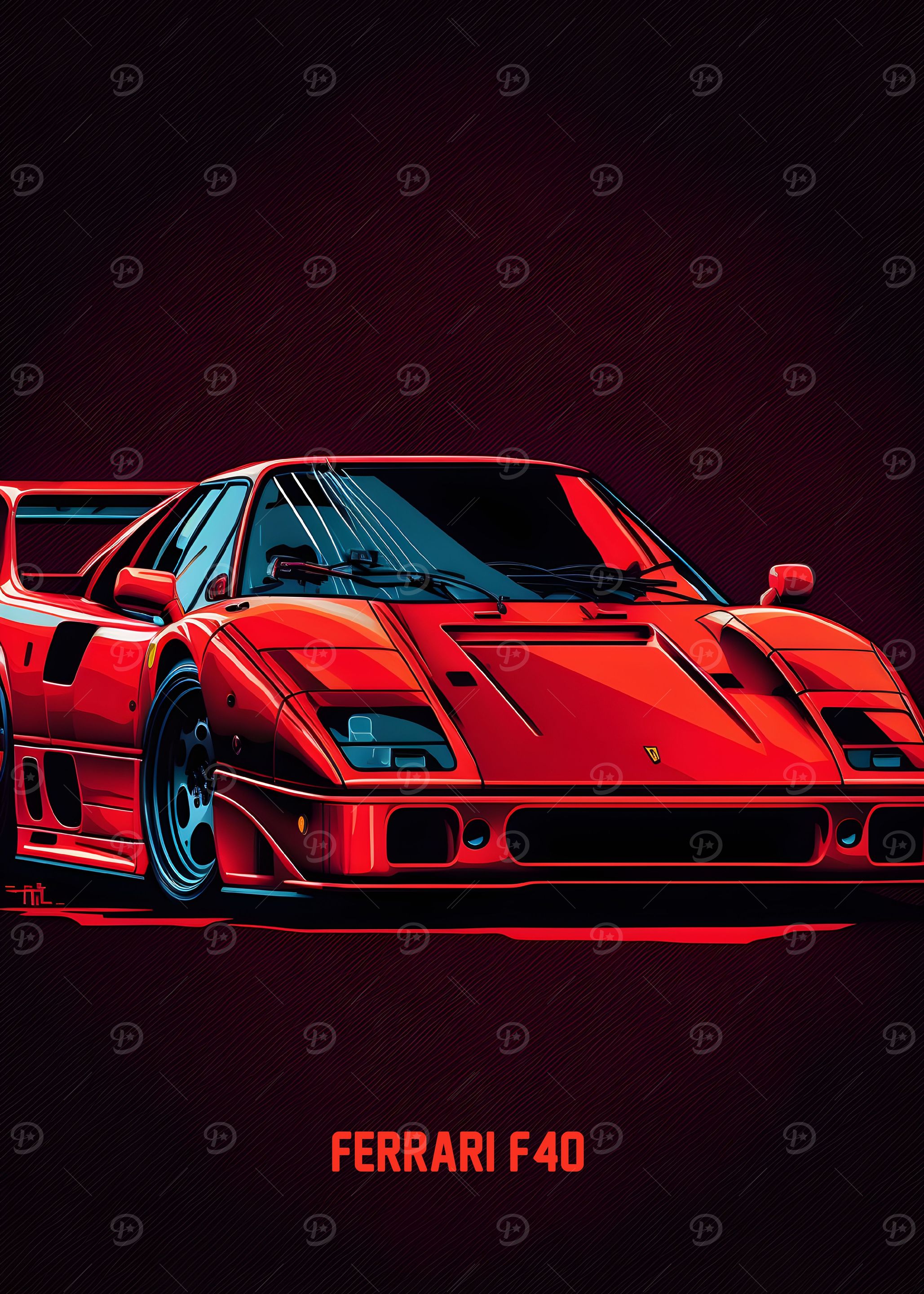 Ferrari F40 Red Car
