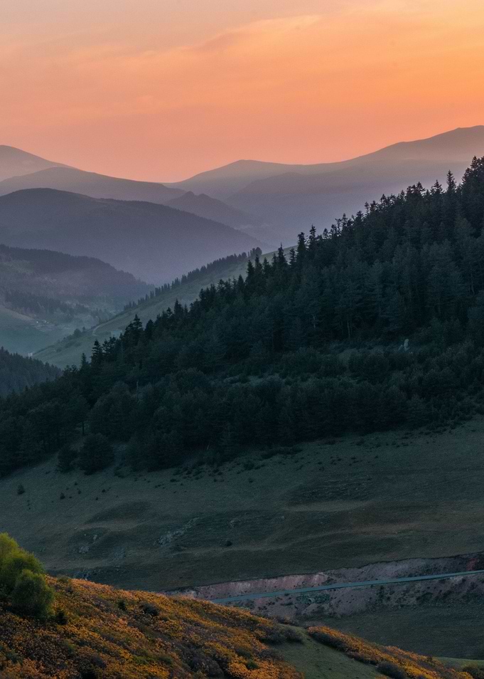 Sunset Mountain View