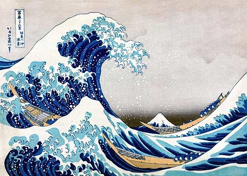 The Great Wave — Japanese art metal poster