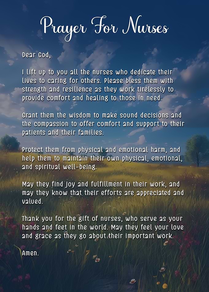 Prayer Nurses Frontliners