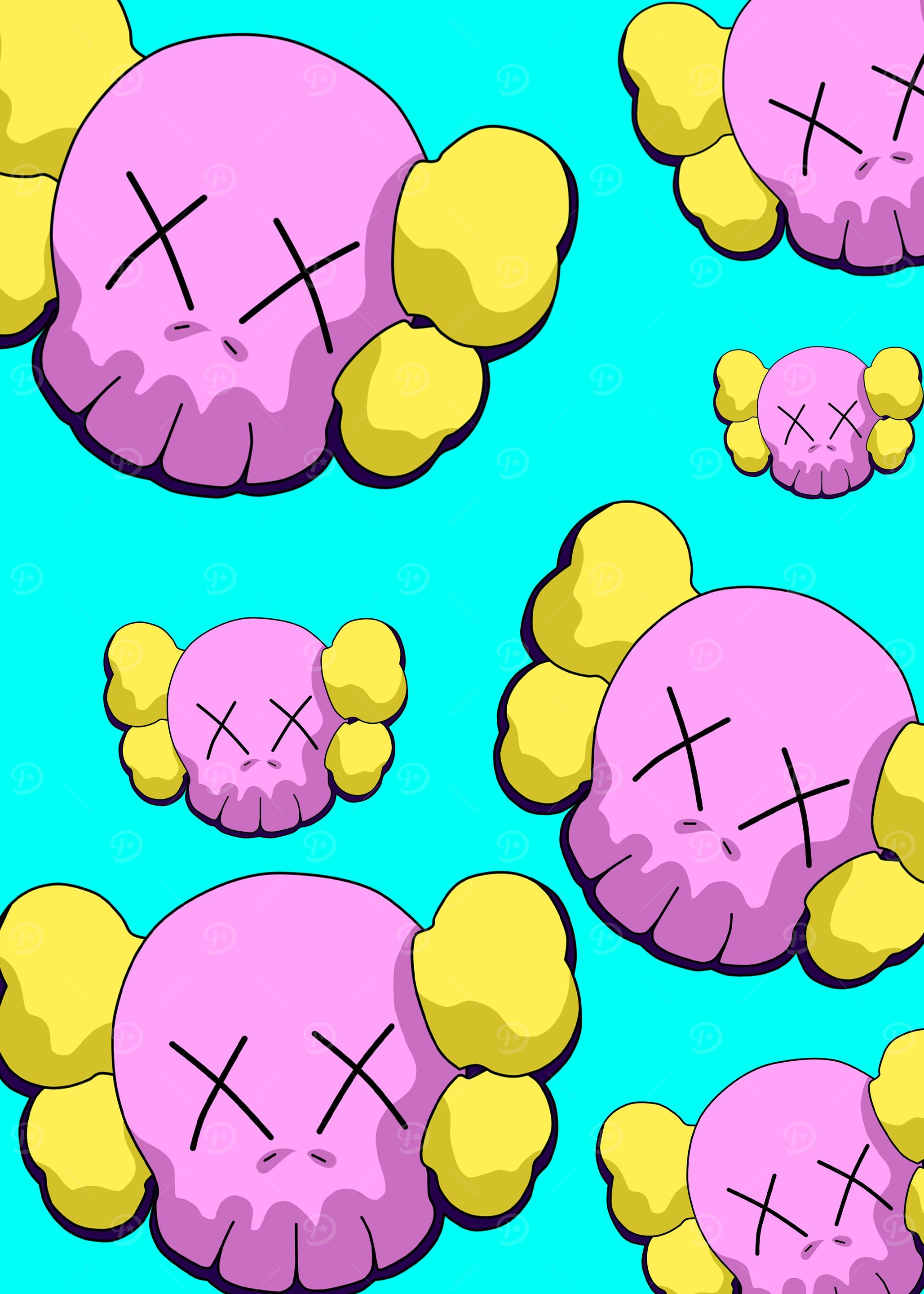 kaws cartoon art