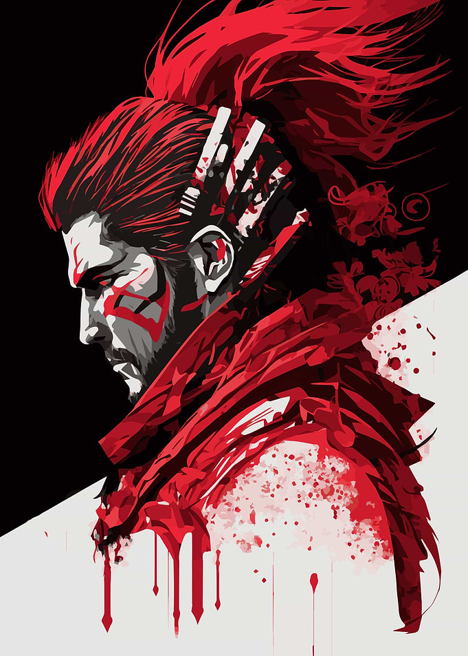 Japanese Cyberpunk Samurai