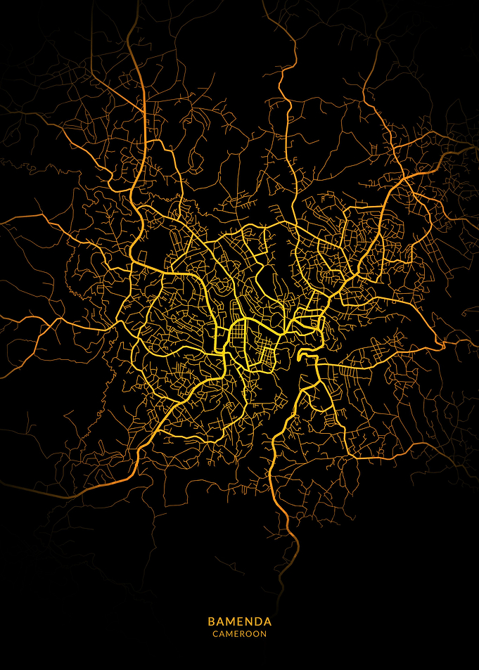 Bamenda City Map Gold