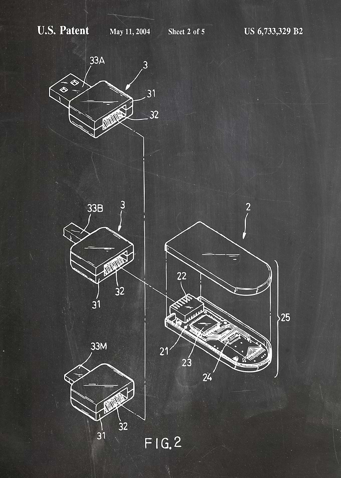 USB harddrive patent