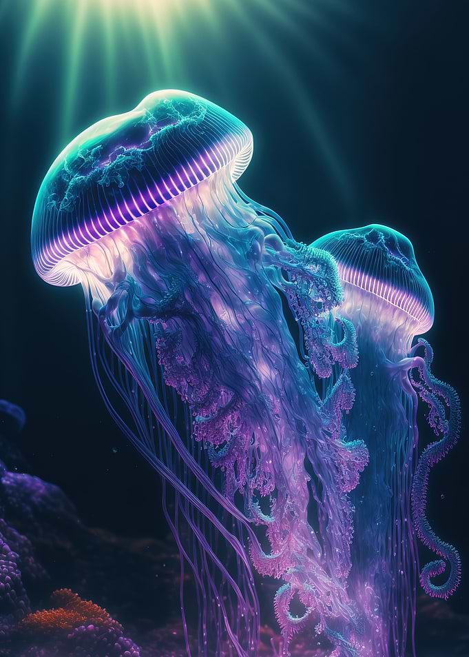 neon jellyfish
