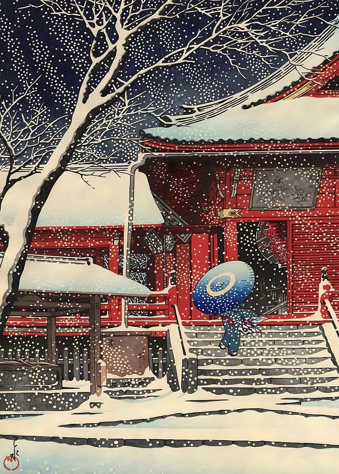 Snow at Ueno Kiyomizudo