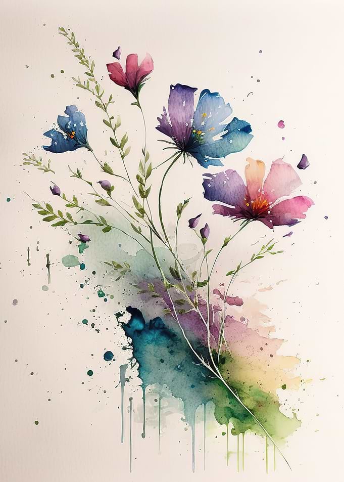 watercolor flower