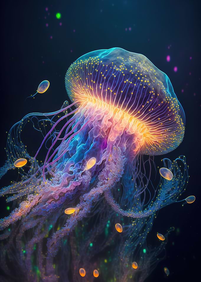 neon jellyfish