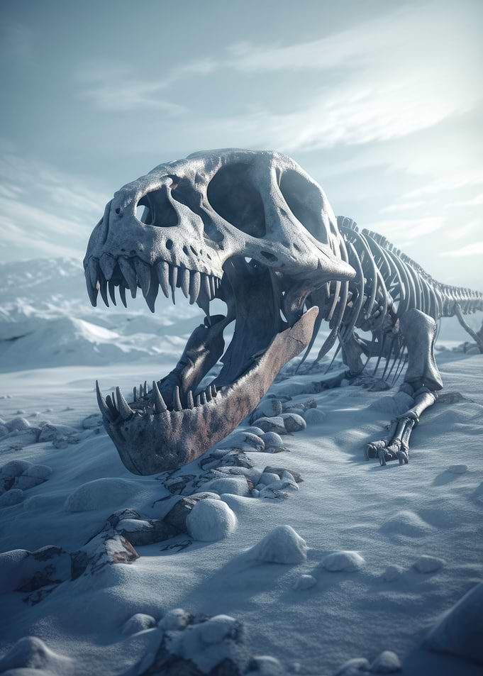 Harsh Winter TRex Fossil
