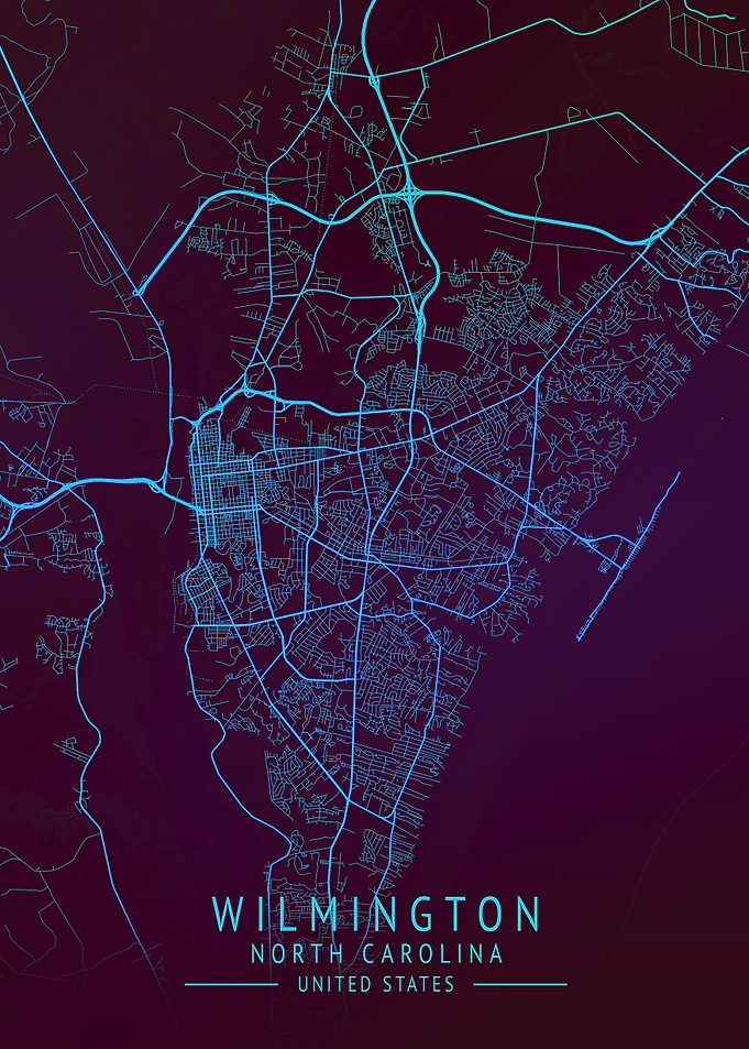 Wilmington USA City Map