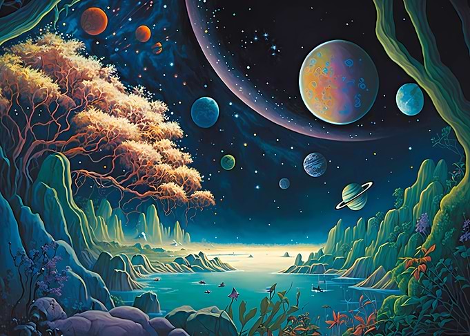 crazy Space Landscape
