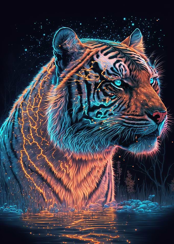 neon tiger