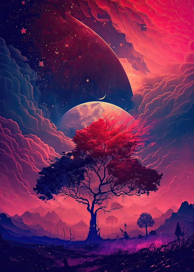 Colorful Fantasy Landscape