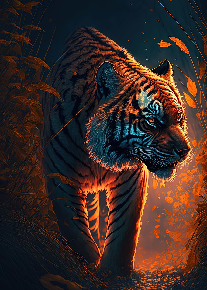 neon tiger
