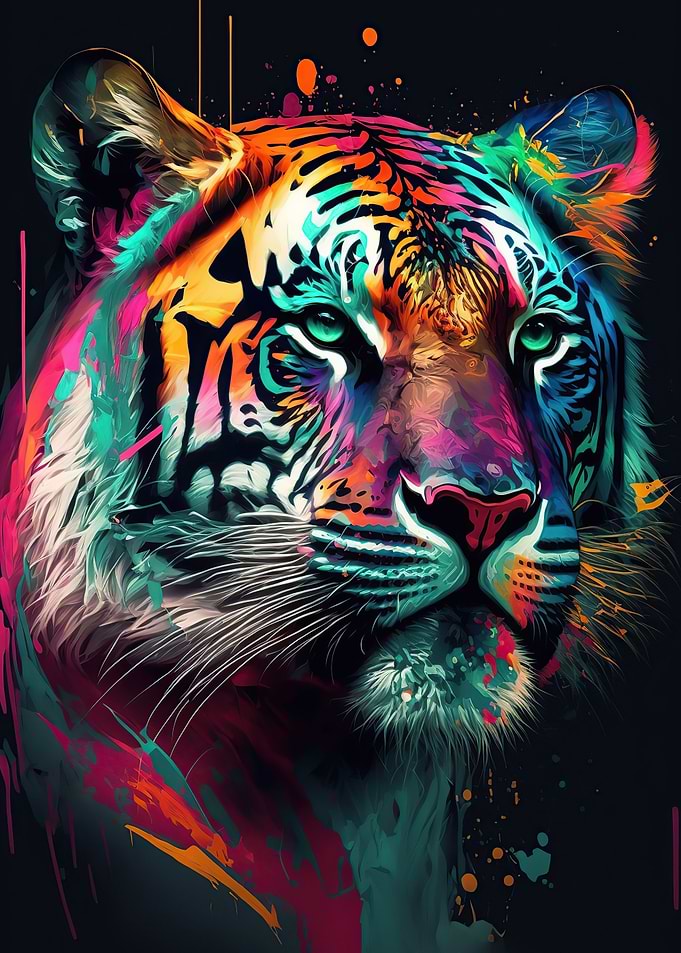 Tiger colorful