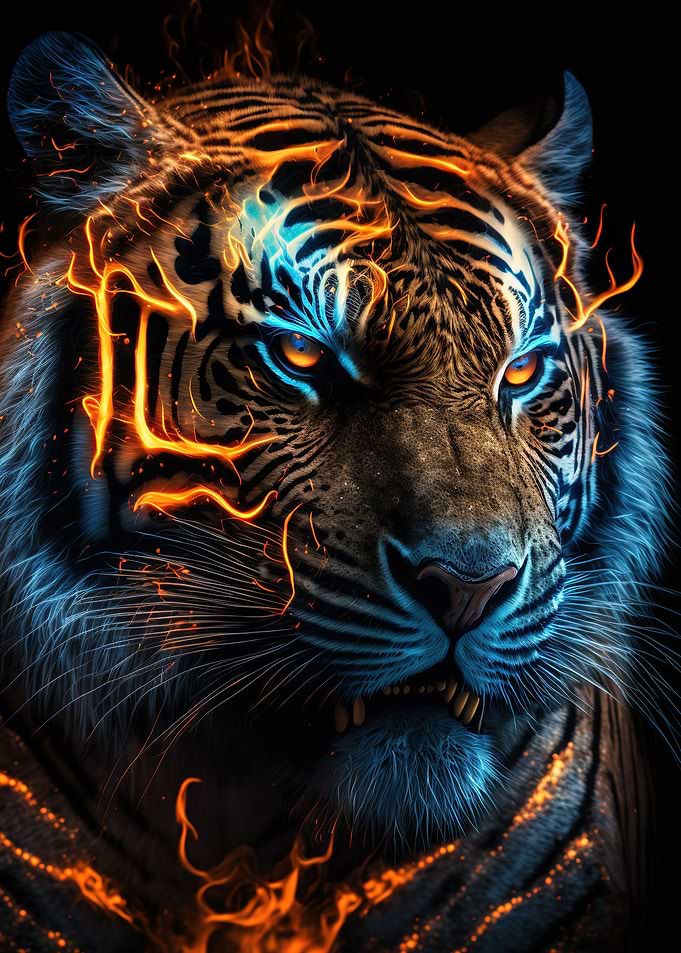 neon tiger