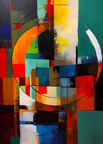 Abstract Art City Life