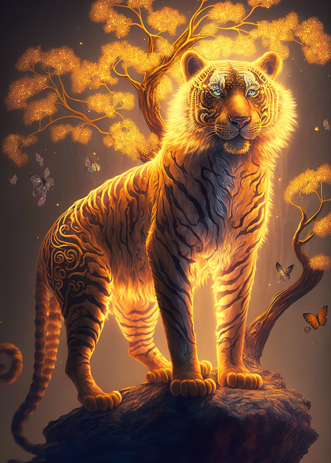 neon tiger