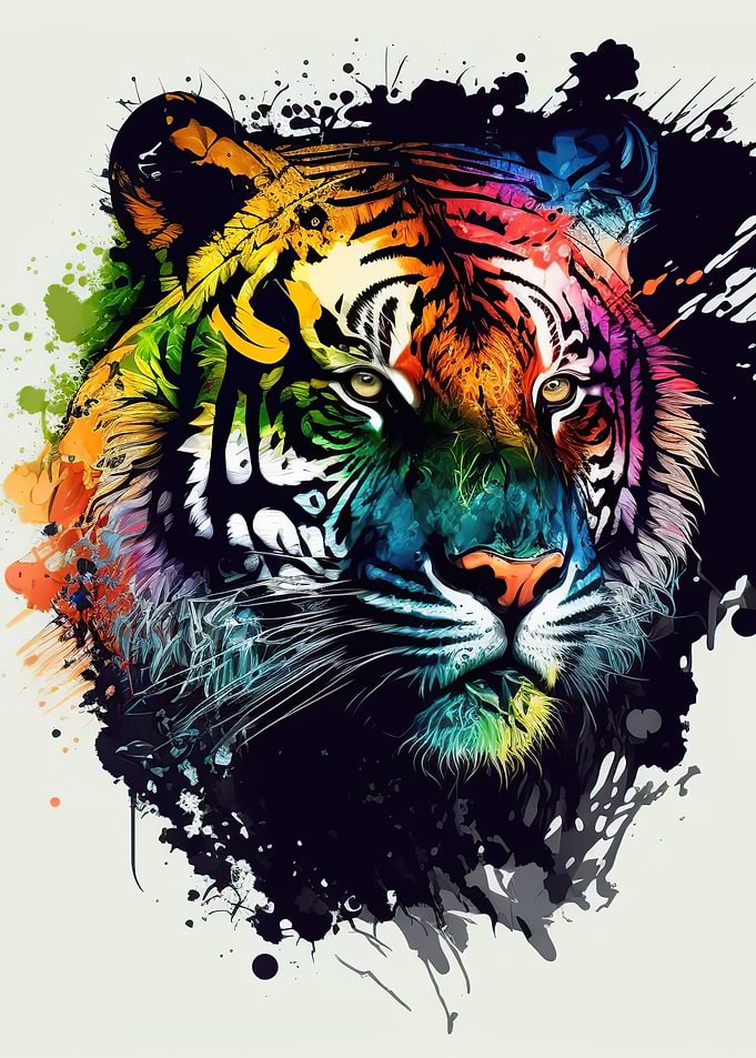 Tiger colorful