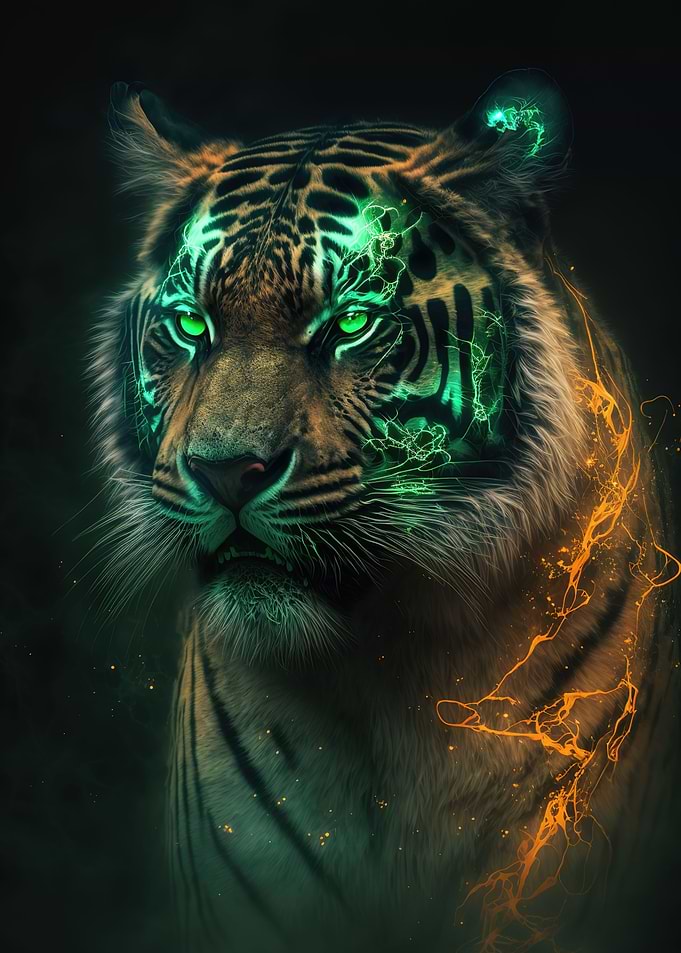 neon tiger