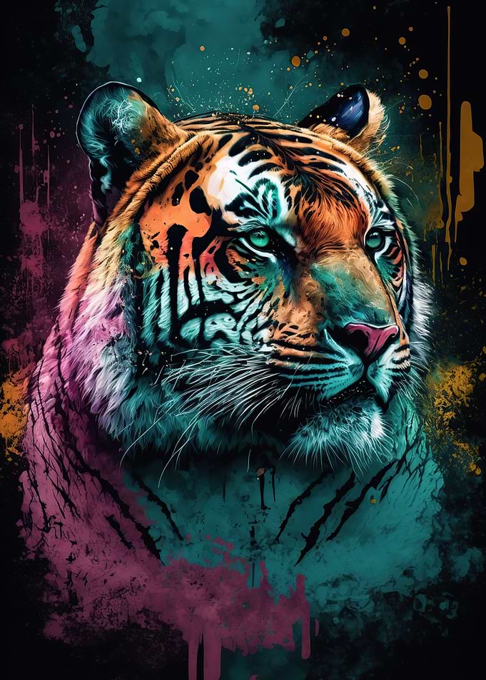 Tiger colorful
