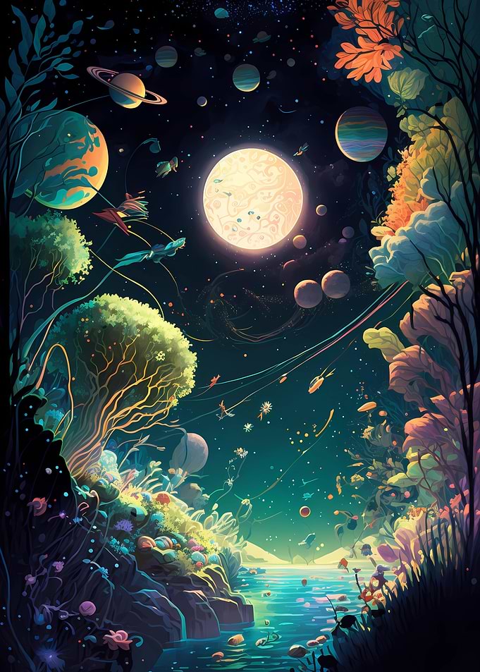 crazy Space Landscape
