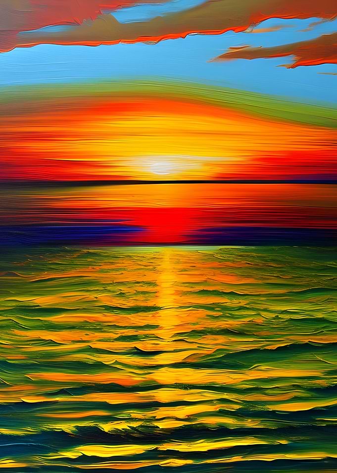 Abstract of a sunset