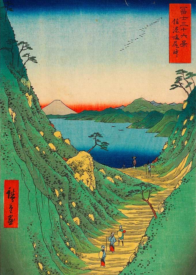 Shiojiri Pass in Shinano