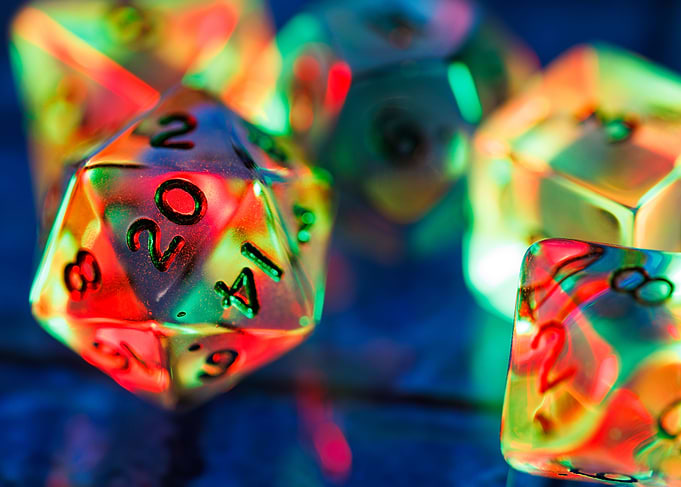 Dice for board game