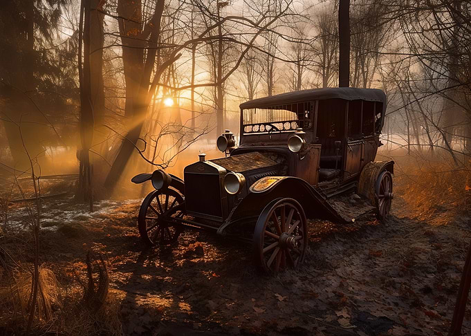 Abandoned Vintage Car