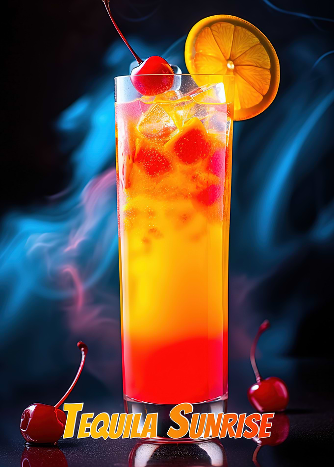 Tequila Sunrise Cocktail