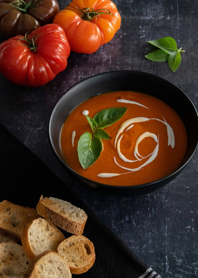 Tomato and Basil soup