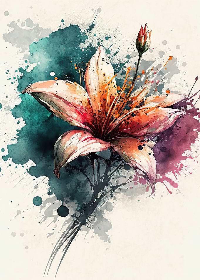 watercolor flower