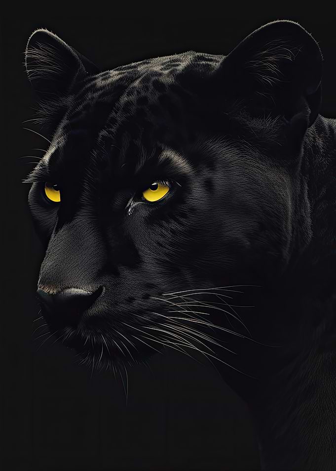 Sleek Wild Black Panther