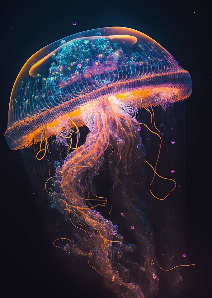 neon jellyfish
