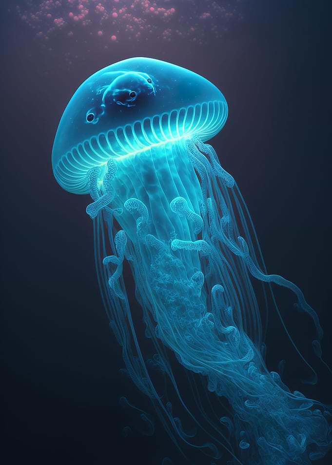 neon jellyfish