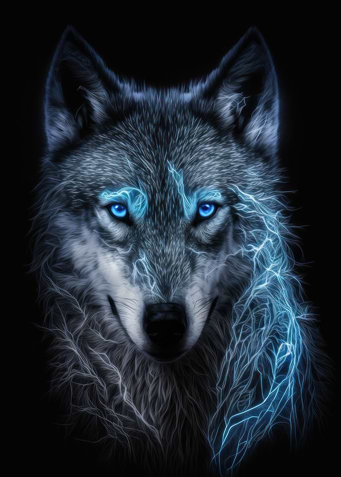 Magic frost wolf