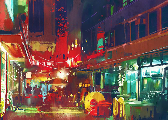 Street at night
