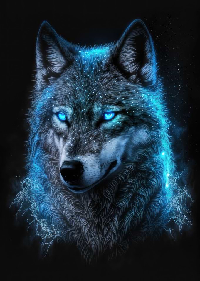 Magic frost wolf