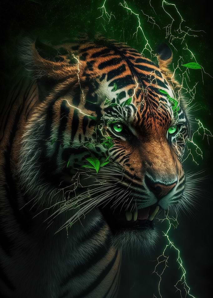 neon tiger